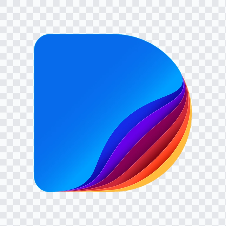 DaVinci AI colored icon PNG