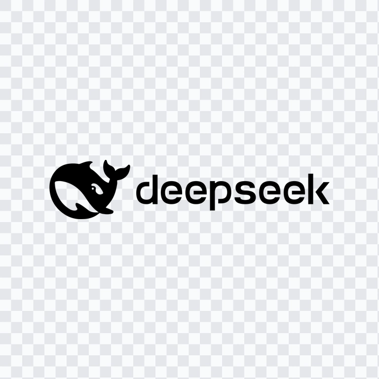 logo DeepSeek hitam PNG