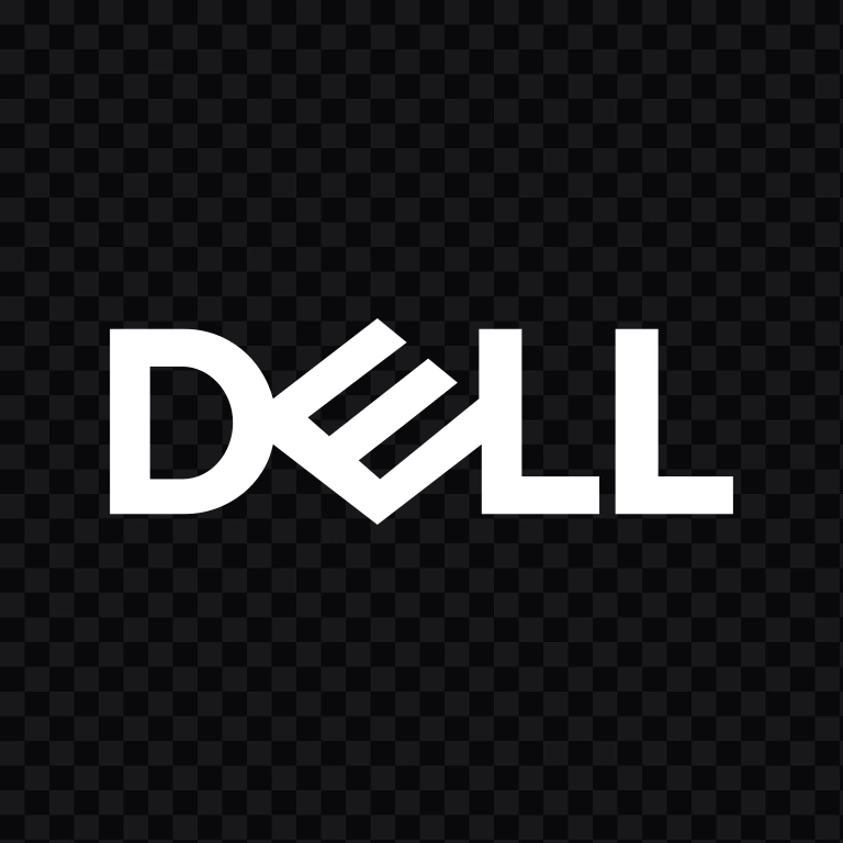 Dell white logo SVG