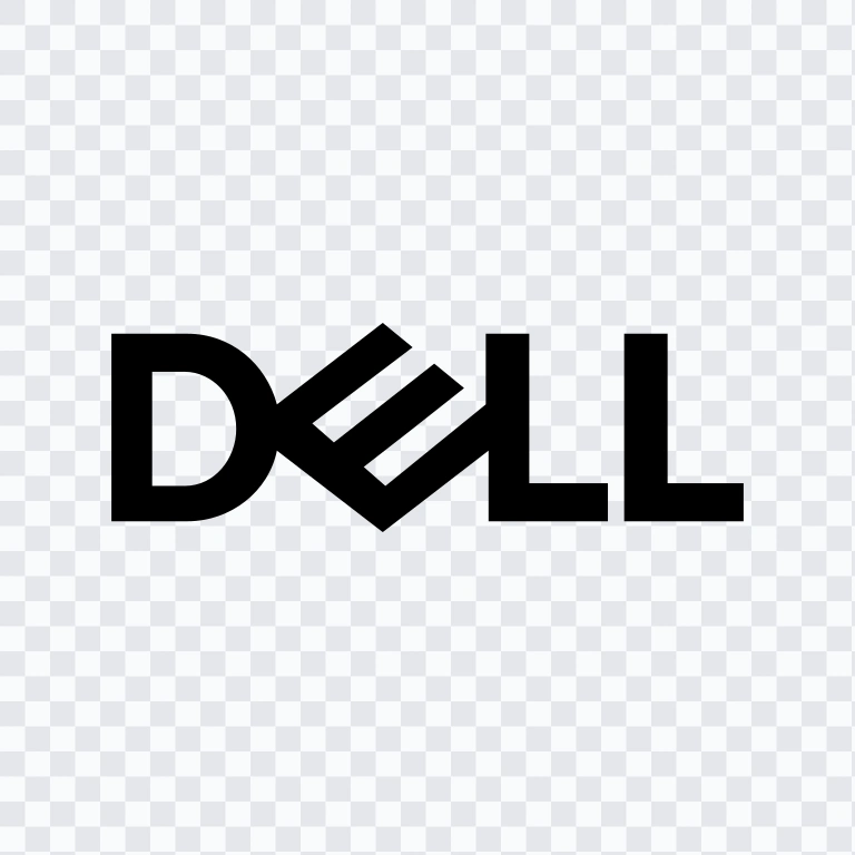 Dell black logo SVG