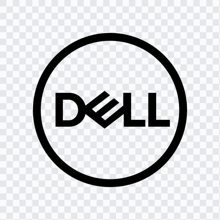 Dell black logo SVG