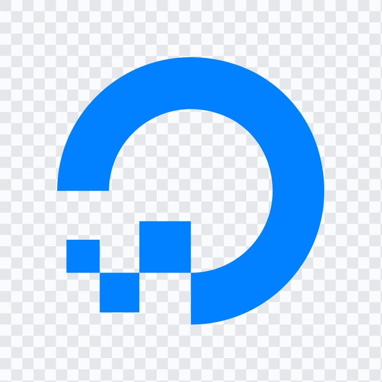 ikon Digital Ocean berwarna SVG