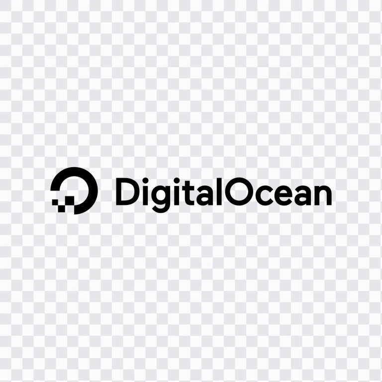 logo Digital Ocean hitam PNG
