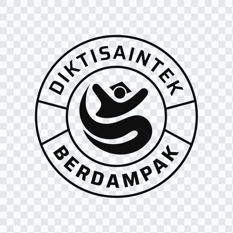 Diktisaintek Berdampak Black logo
