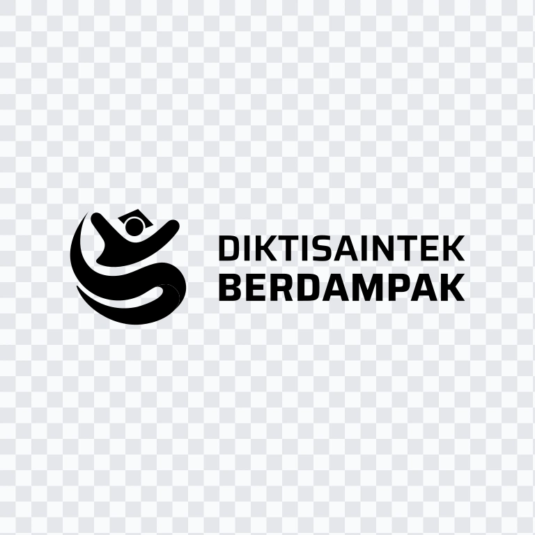 Diktisaintek Berdampak Black 3 logo