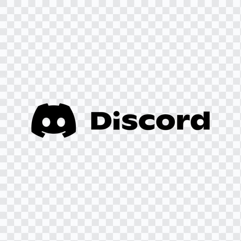 logo Discord hitam PNG