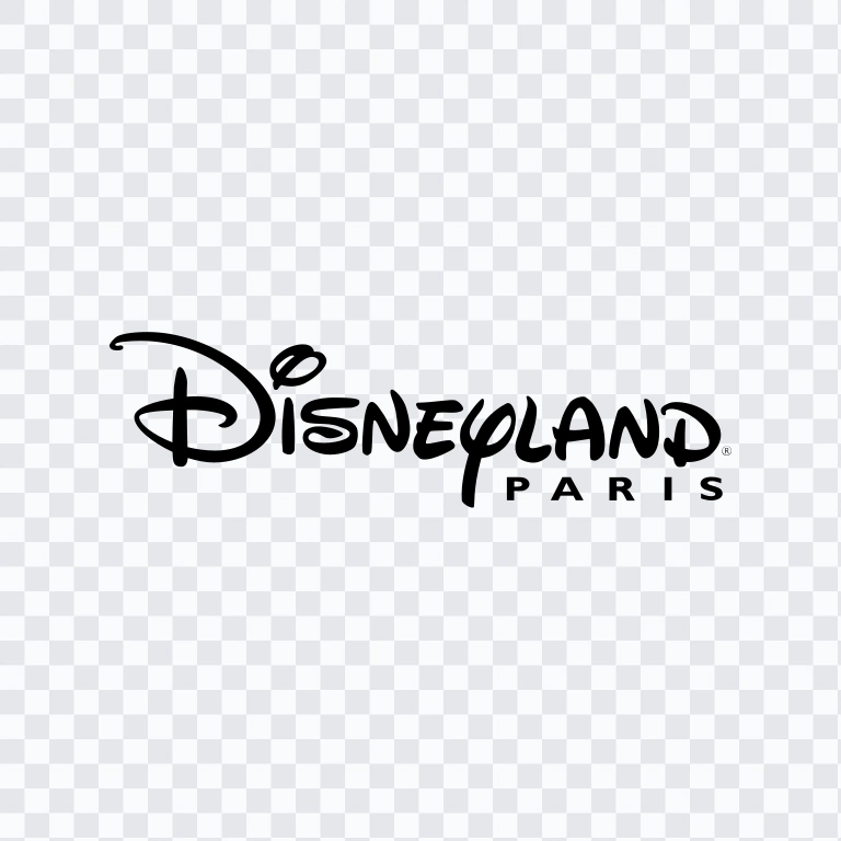 Disneyland Paris black logo SVG
