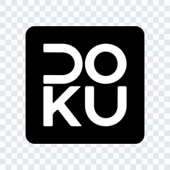 Doku black logo PNG
