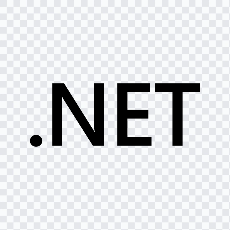 .NET Horizontal black logo SVG