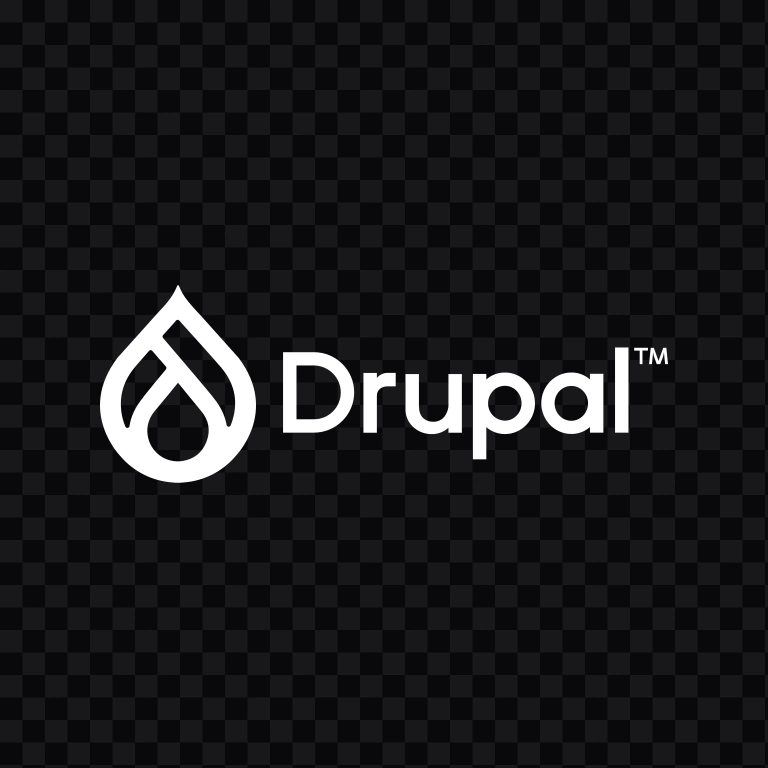 Drupal white logo SVG