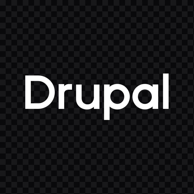 Drupal white wordmark SVG