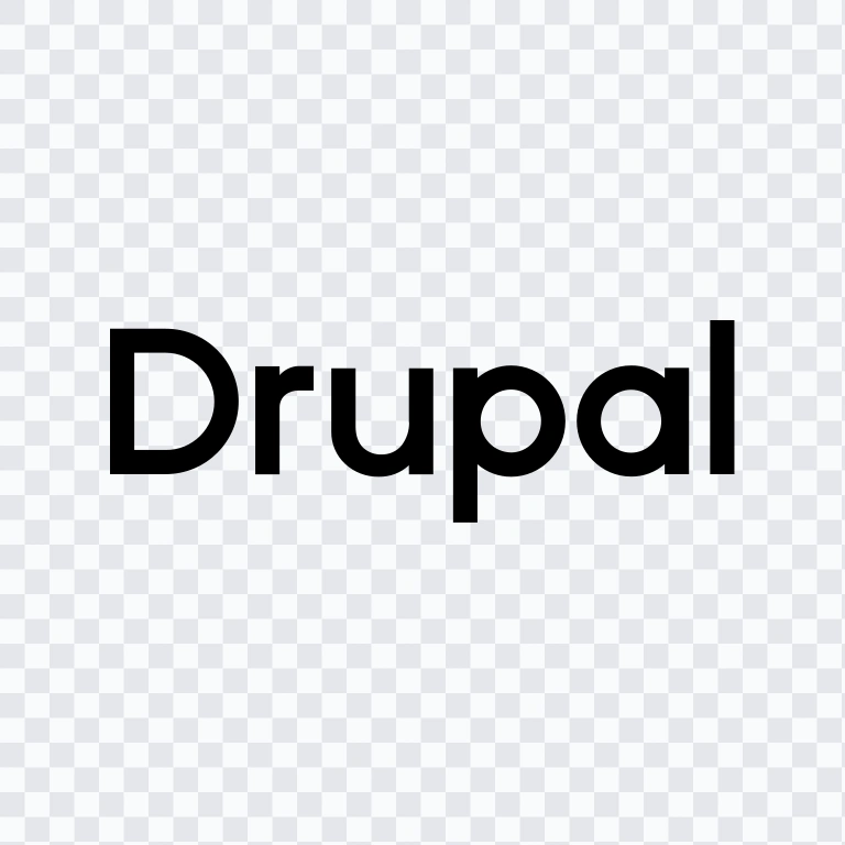 Drupal black wordmark SVG