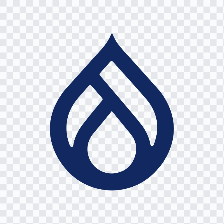 Drupal colored icon SVG