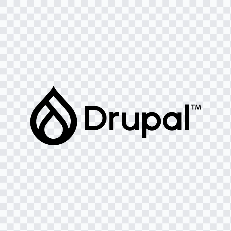Drupal black logo SVG