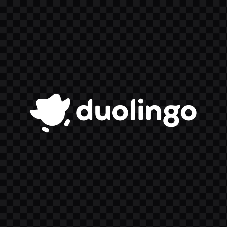 Duolingo white logo SVG