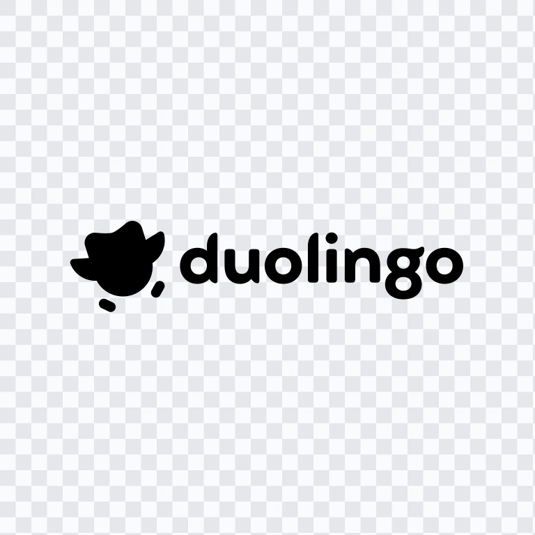 Duolingo black logo SVG
