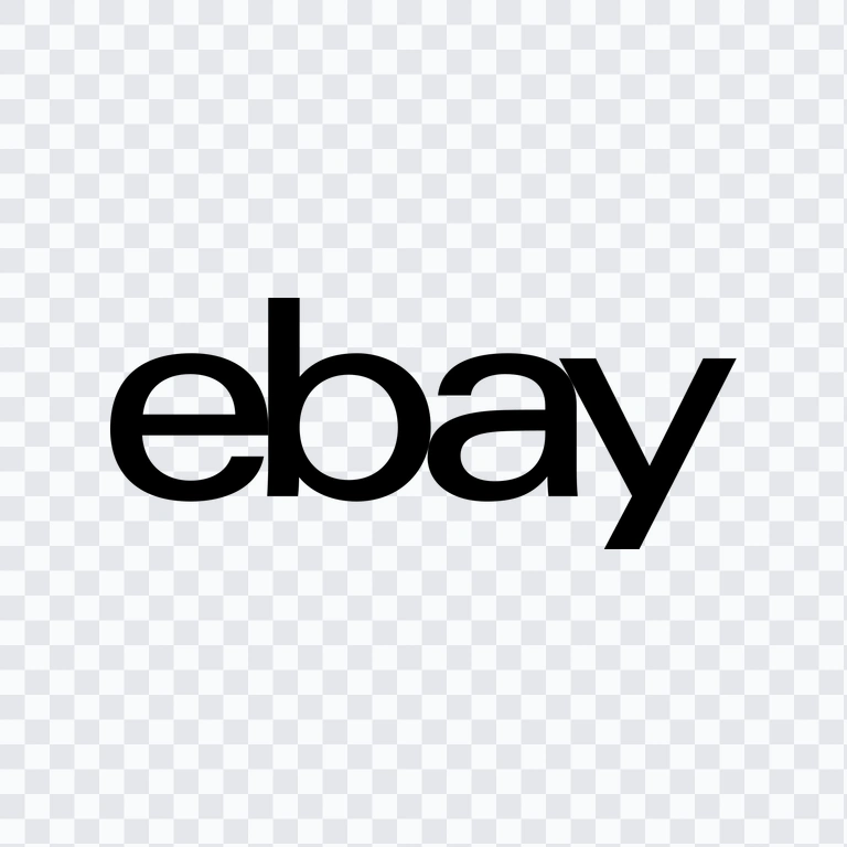 logo eBay hitam PNG