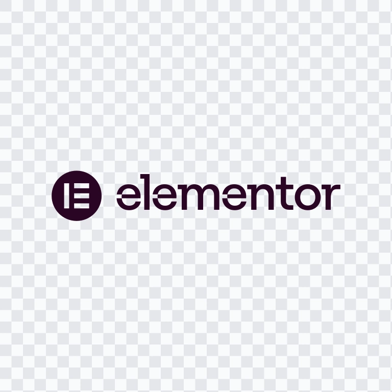 Elementor Horizontal black logo SVG