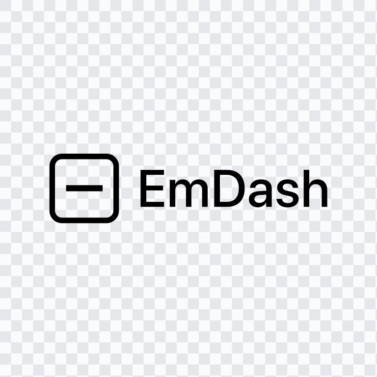 EmDash black logo SVG