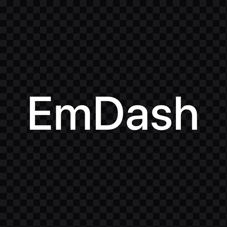 EmDash white wordmark SVG