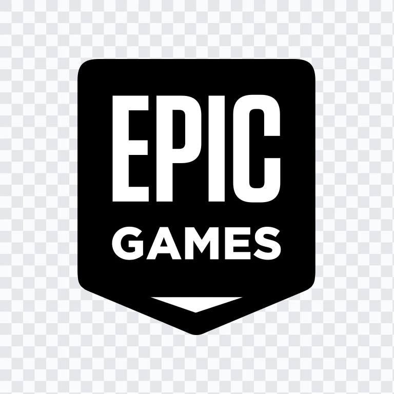 Epic Games black logo SVG