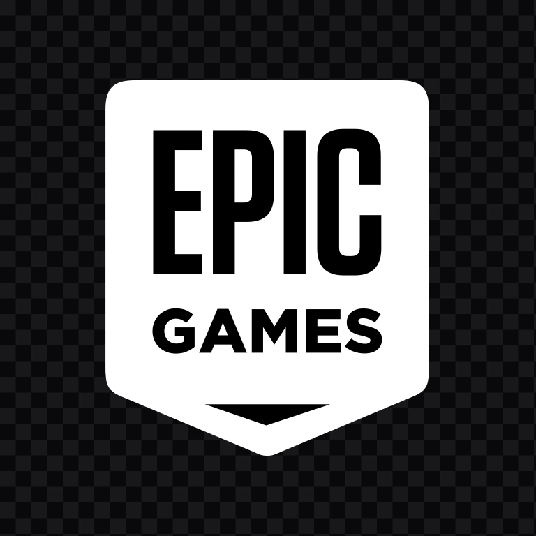 Epic Games white logo SVG