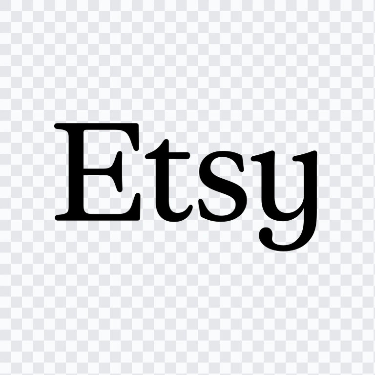 Etsy black logo SVG