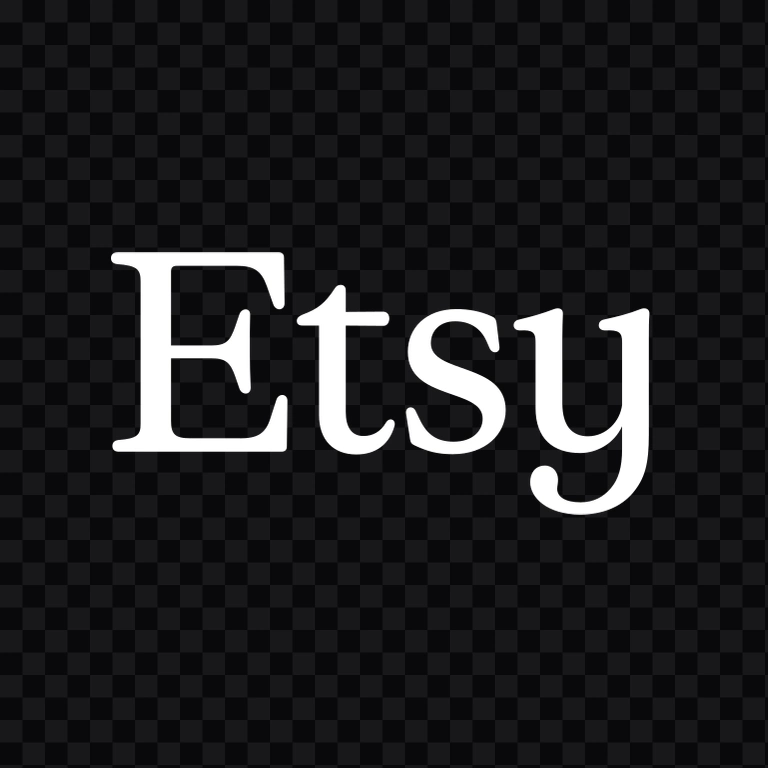 Etsy white logo SVG