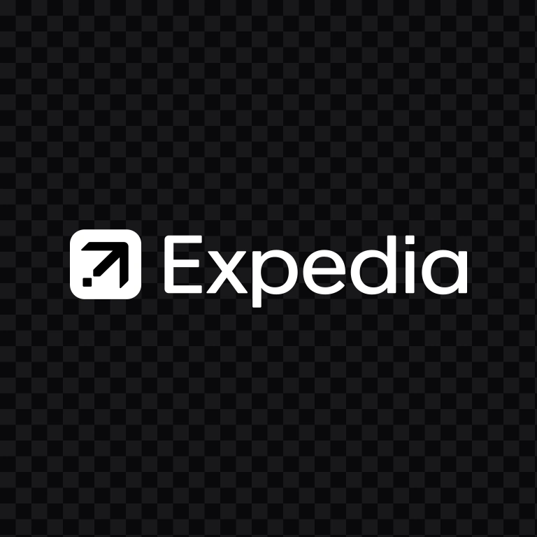 Expedia white logo SVG