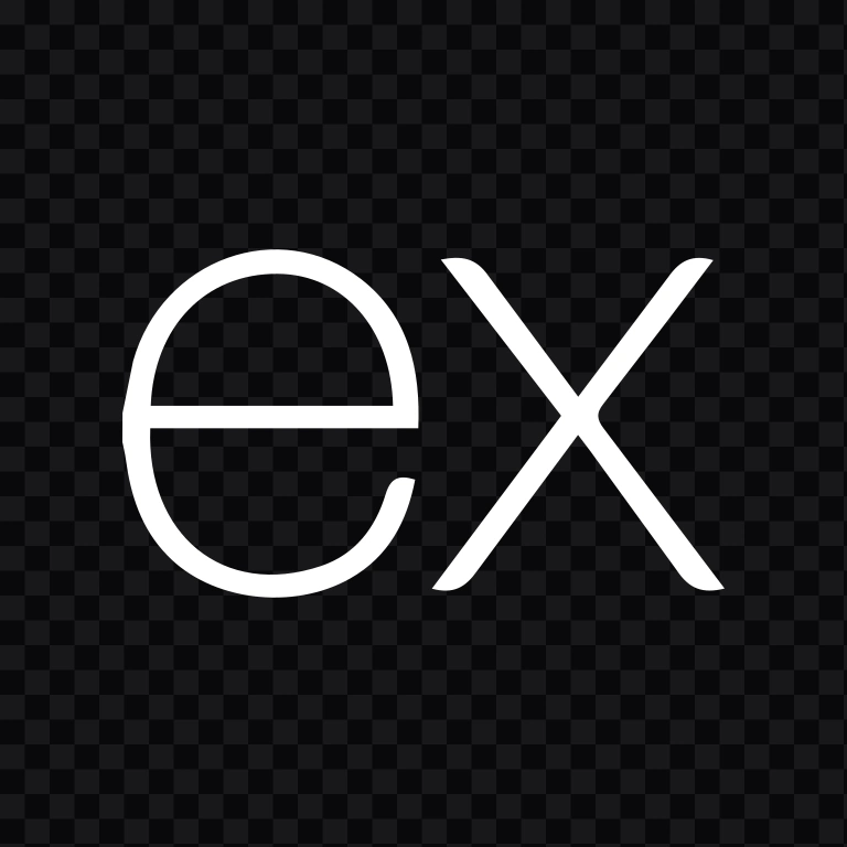 ExpressJS white icon SVG