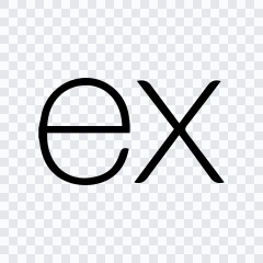 ExpressJS black icon SVG