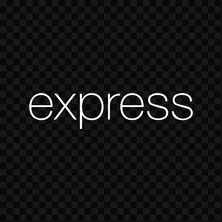 ExpressJS white logo SVG