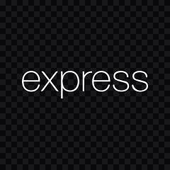 ExpressJS white logo SVG