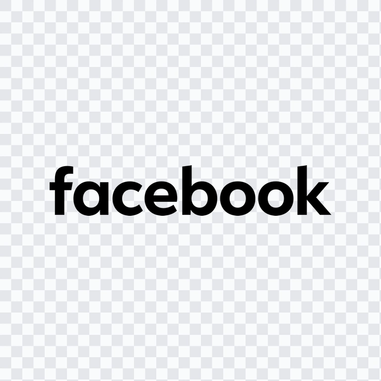 Facebook black wordmark PNG