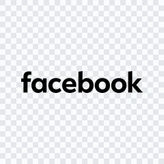 Facebook black wordmark PNG