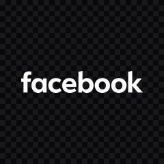 Facebook white wordmark PNG