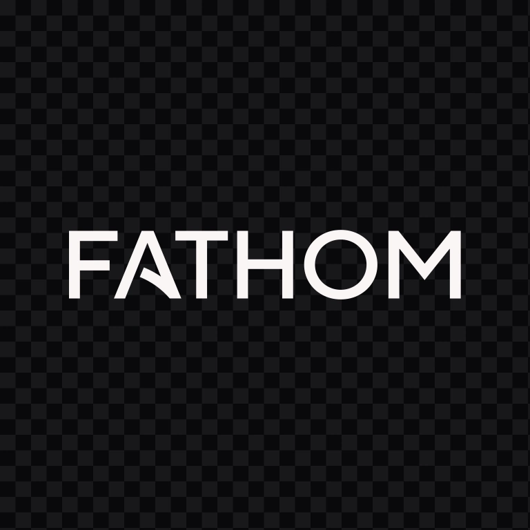 Fathom white wordmark SVG