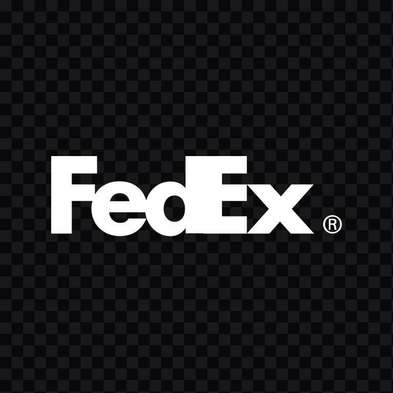 FedEx white logo PNG