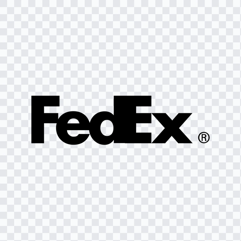 FedEx black logo PNG