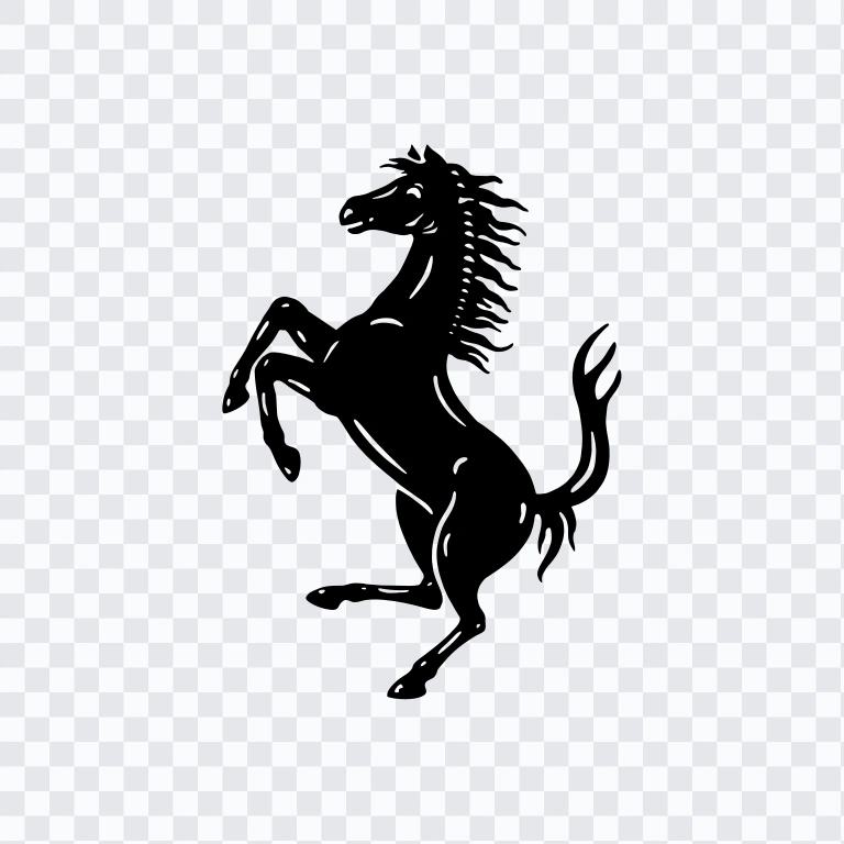 Ferrari black logo SVG