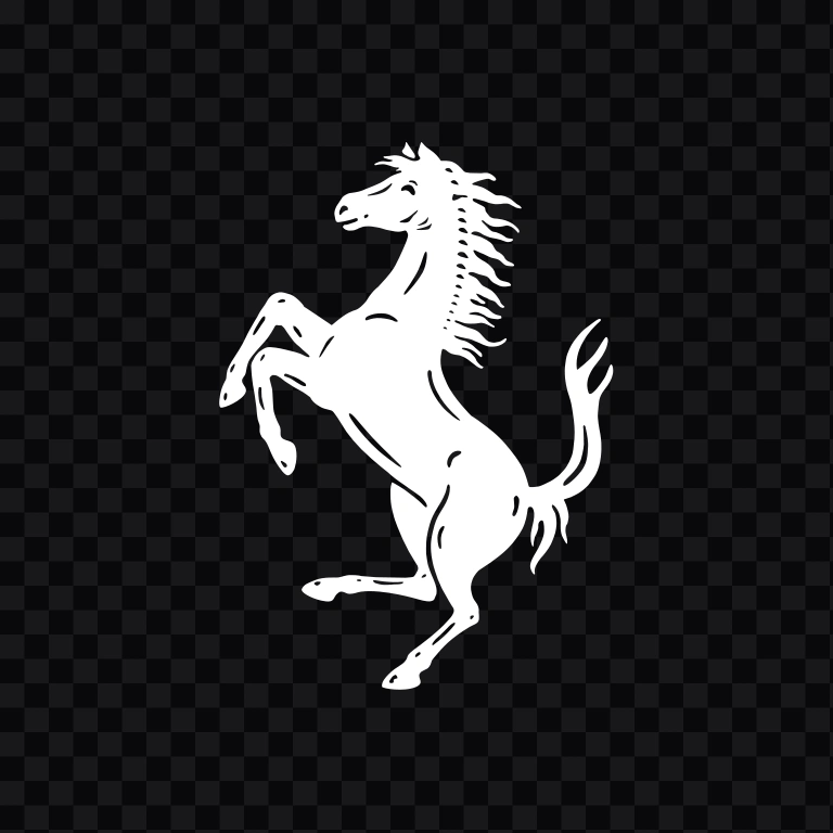 Ferrari white logo SVG