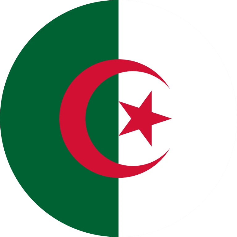Algeria circle flag icon
