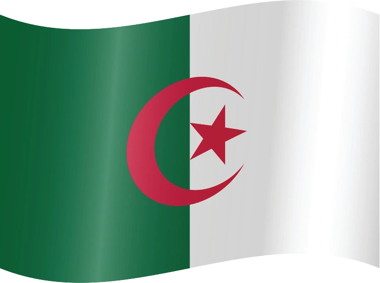 Algeria waving flag