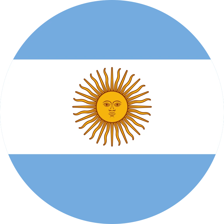 Argentina circle flag icon