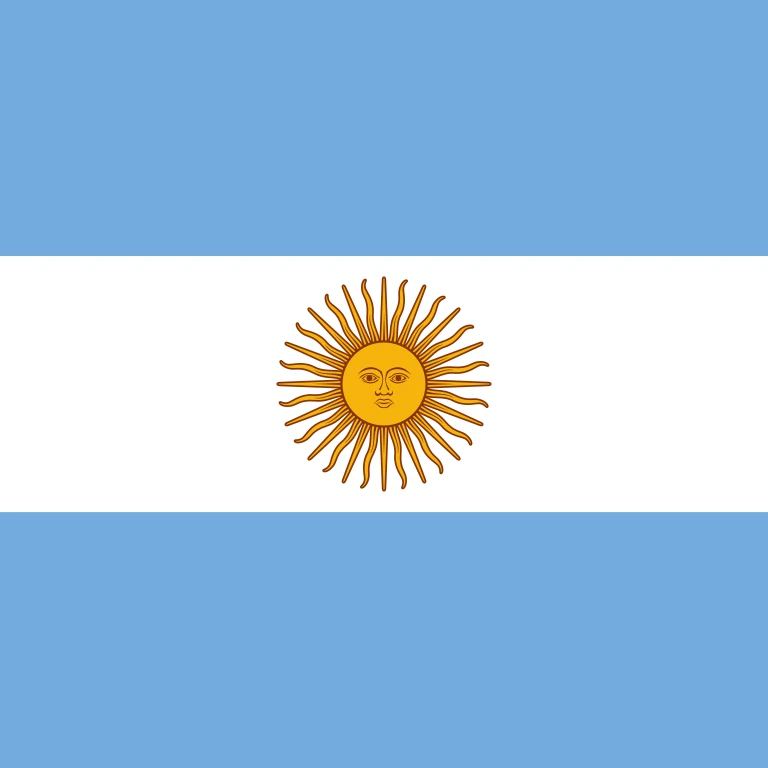 Argentina square flag icon
