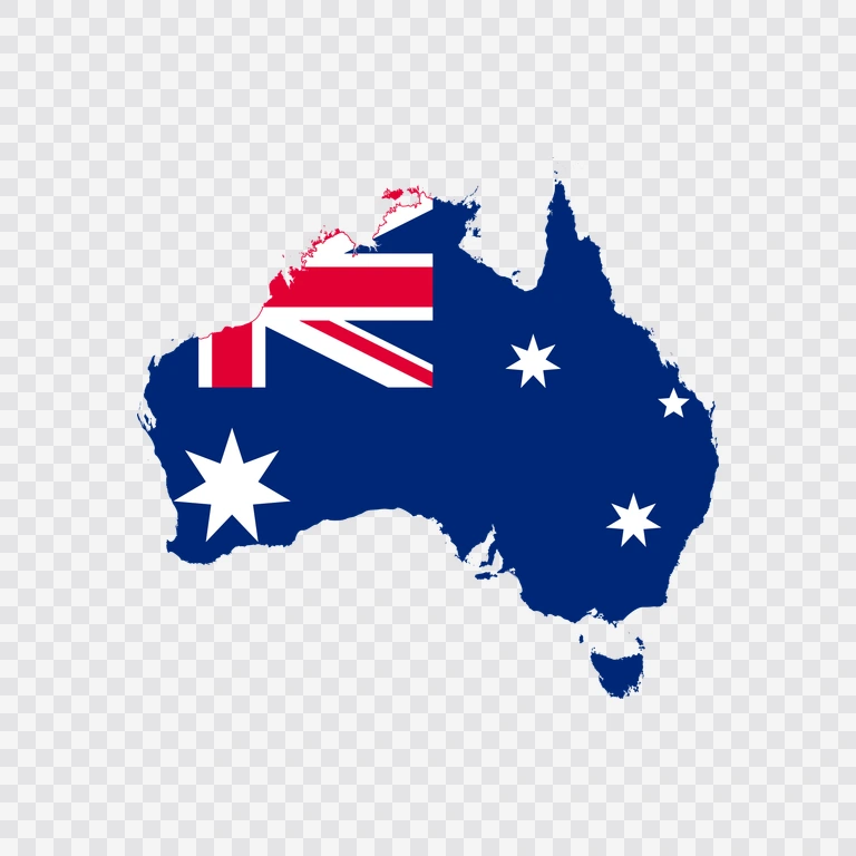 Peta bendera Australia