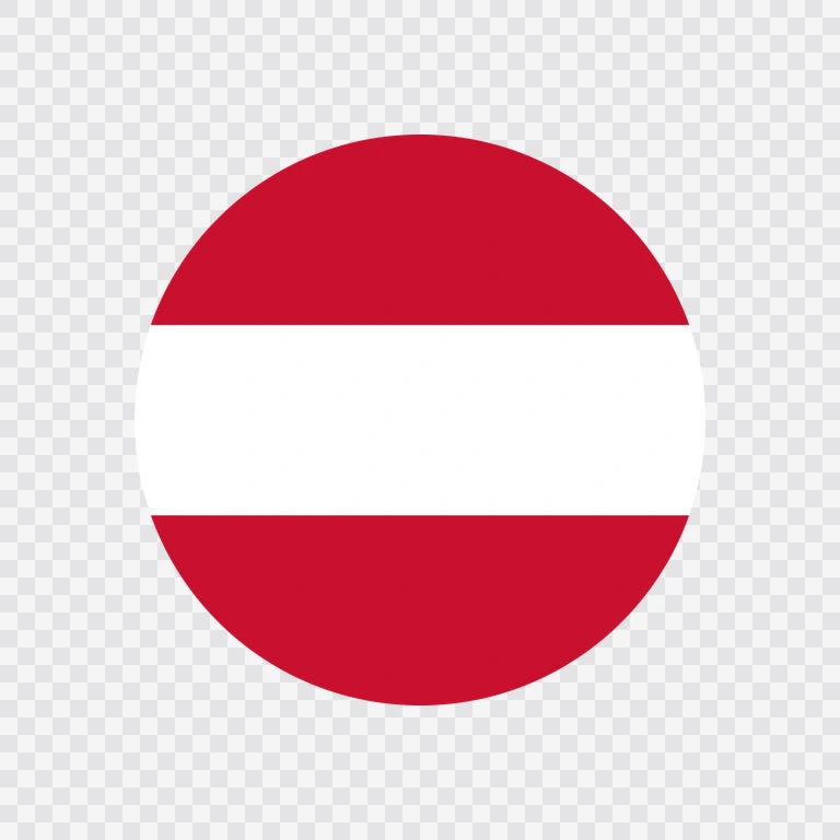 Austria circle flag icon
