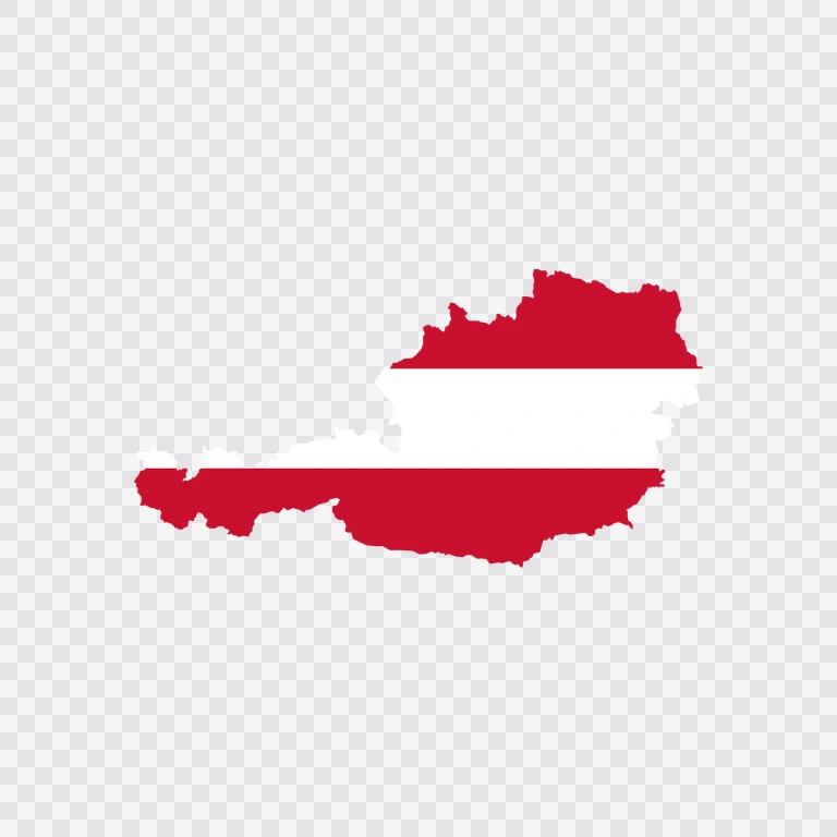 Austria flag map
