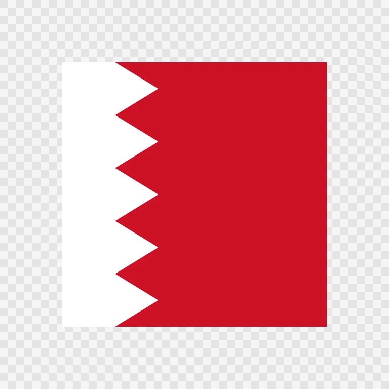 Bahrain square flag icon
