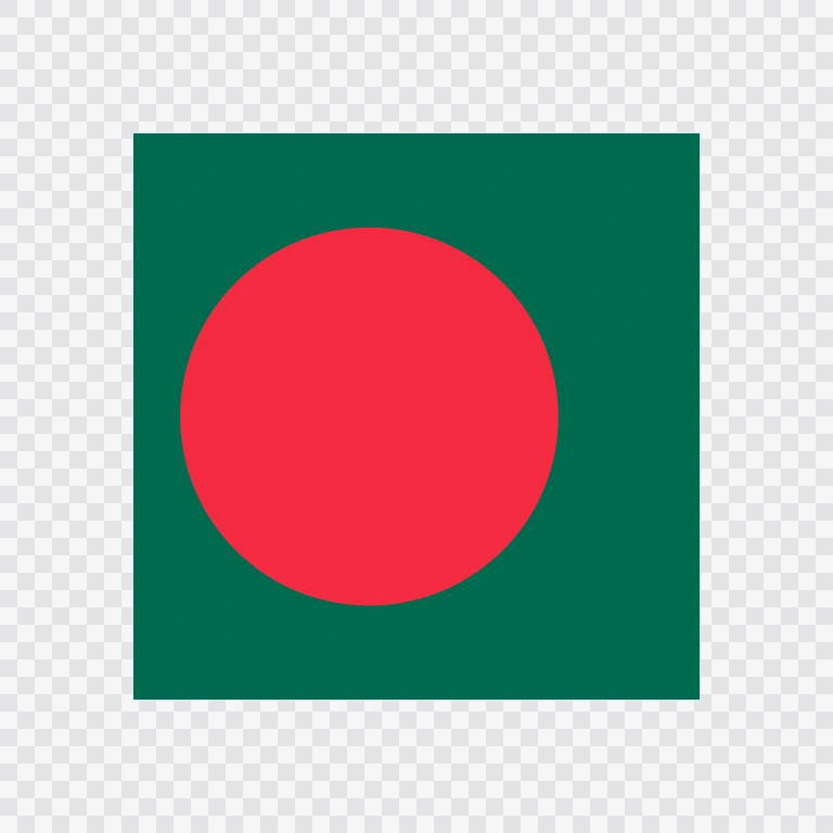 Bangladesh square flag icon